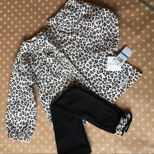 Girls 24 Mo - Leopard Ruffle Shirt w/ Pants